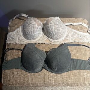 Aerie Bras in Green and White